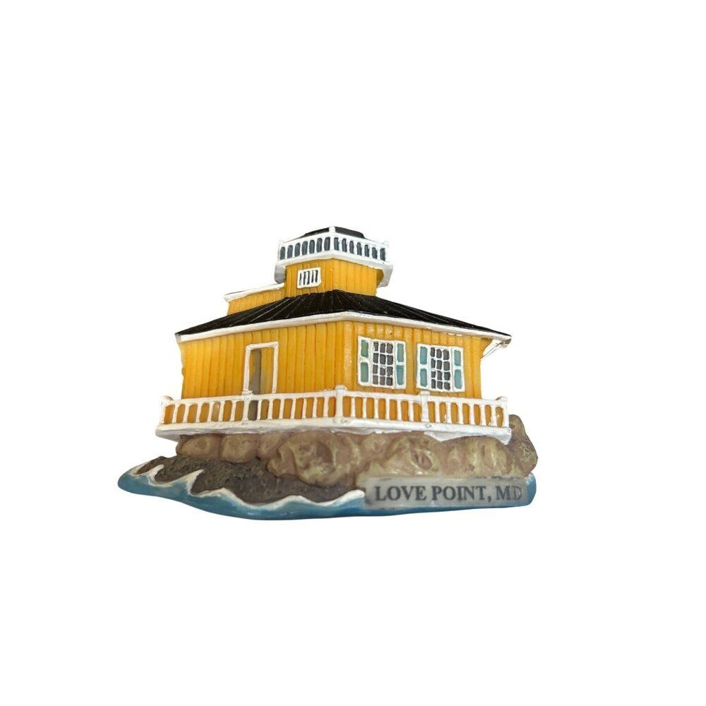 Set Of 3 Coastal Lighthouse Resin Magnets St. Augustine FL Love Point MD Grosse - Picture 3 of 8